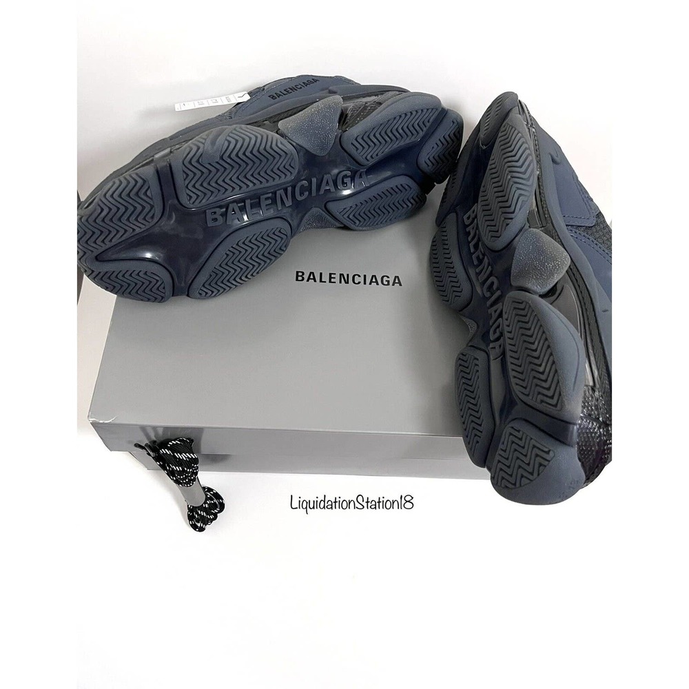 NIB Balenciaga Women’s Ombre Blue Triple S Sneakers Size 40 Authentic - Picture 5 of 7